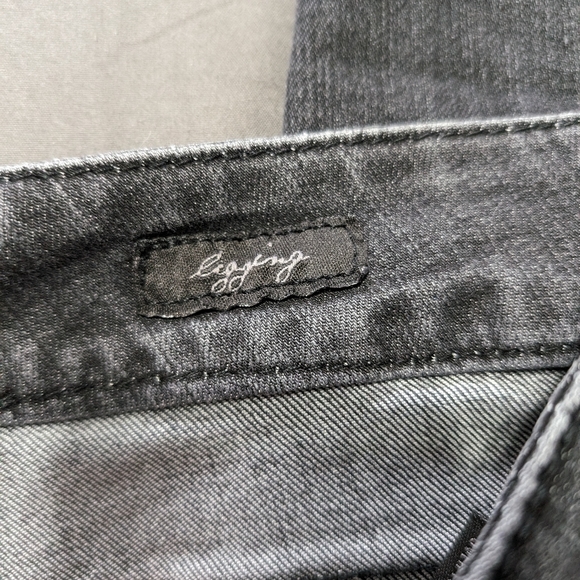 Seven7 womens faded black skinny jean jegging size 12 - Picture 5 of 12